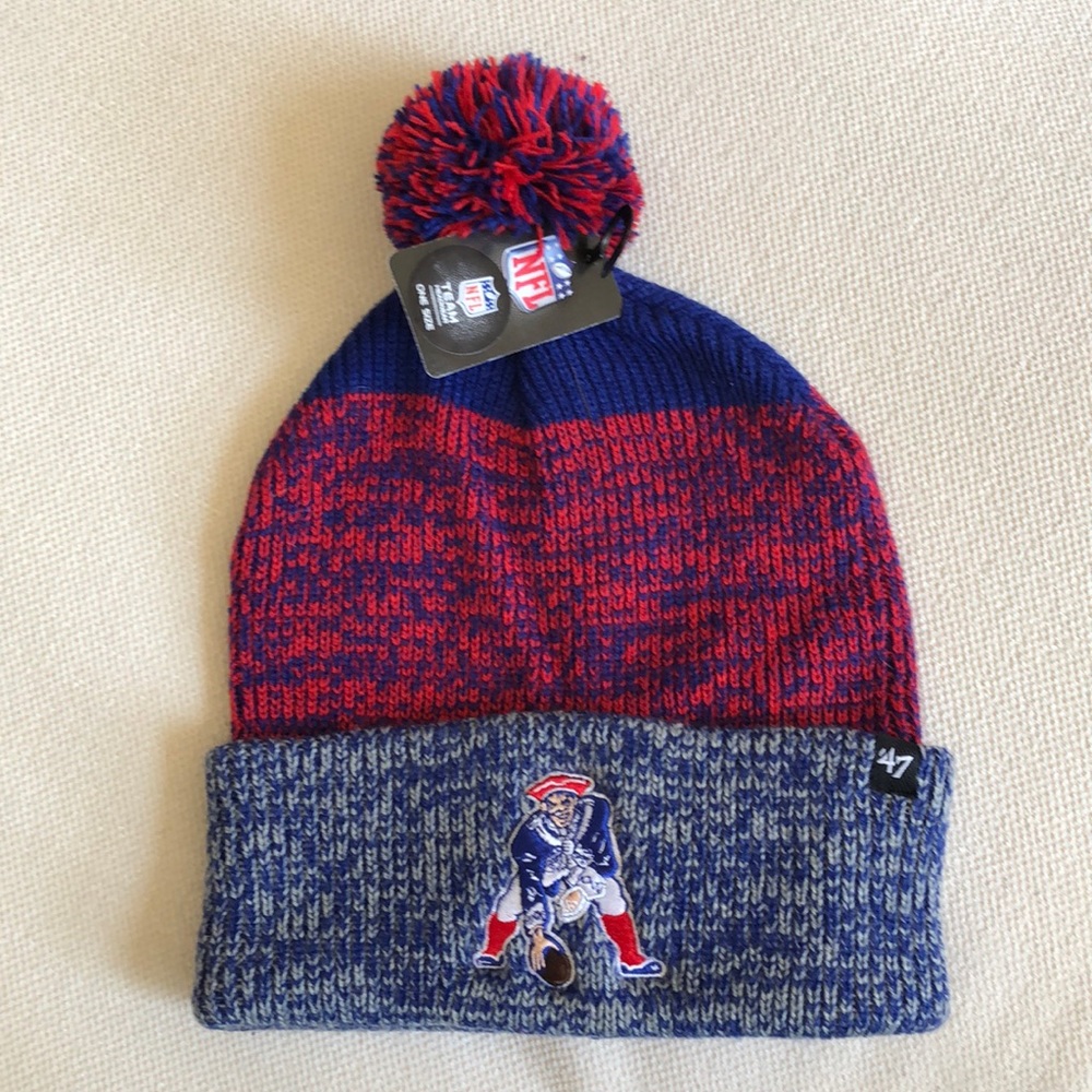 New England Patriots Vintage Logo Pom Pom hat